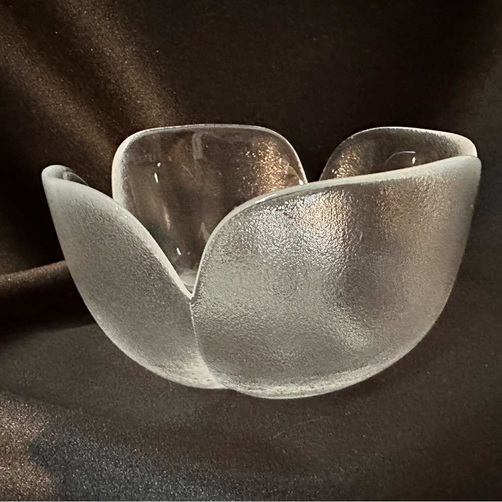 Rosenthal 1970’s Glass Snacks Salad Fruit Accessories Home Decor Bowl EUC